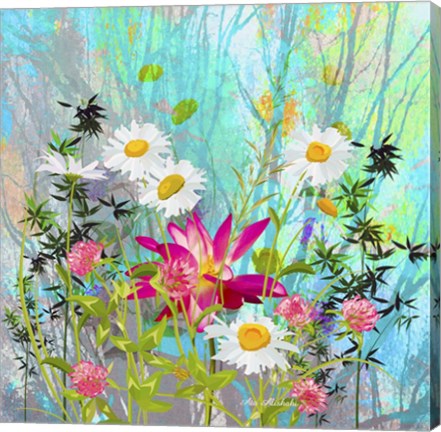 Framed Beautiful Wild Flower 3 Print