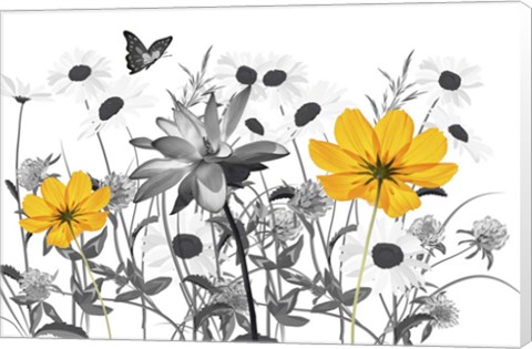 Framed Pop of Yellow Print