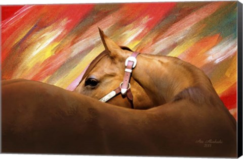 Framed My Love Forhorse Print