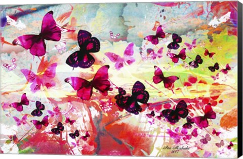 Framed Butterfly Art A7 Print