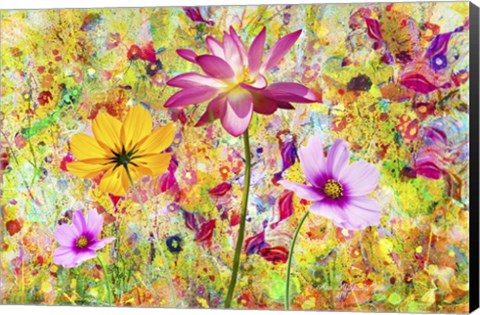 Framed Flowers in the Meadow Print