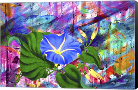 Framed Morning Glory Print