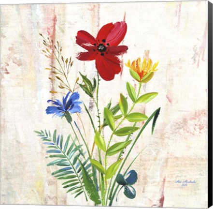 Framed Delicate Flowers Print