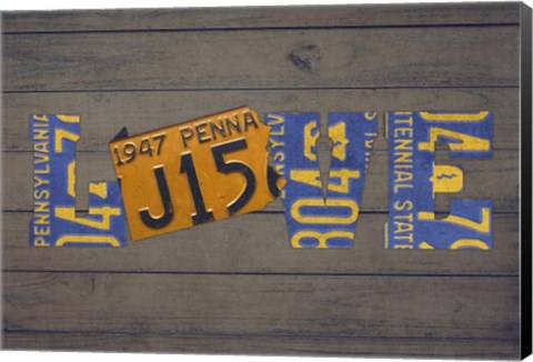 Framed PA State Love Print