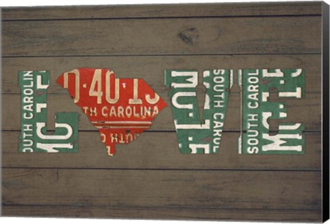 Framed SC State Love Print