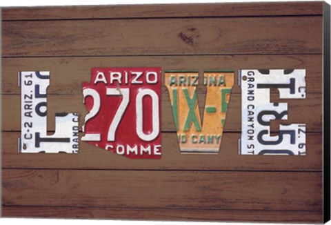 Framed AZ State Love Print