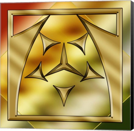 Framed Brass Design 2 Print