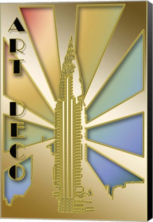 Framed Chrysler Building Print