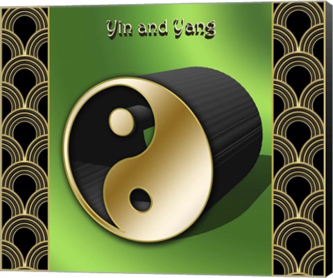 Framed Yin And Yang 3D Print