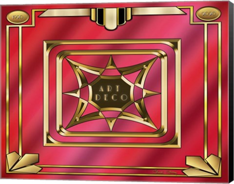 Framed Art Deco Design 2020B Print