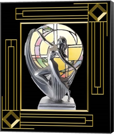 Framed Art Deco Lamp Print