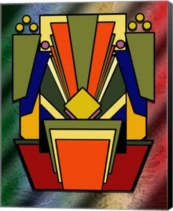 Framed Deco 26 on Glass Print