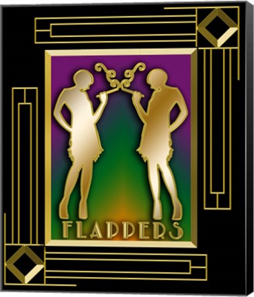 Framed Flappers Print