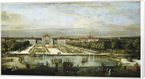 Framed Baroque Nymphenburg Palace By Bernardo Bellotto 1760 Print