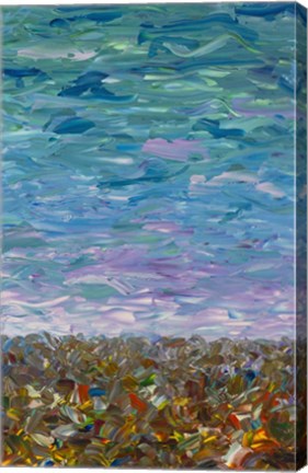 Framed Flatlands Cloudy Day Print