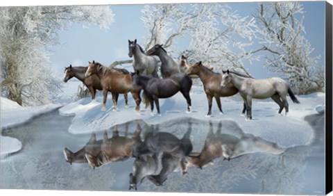 Framed Cold Water Crossing Print