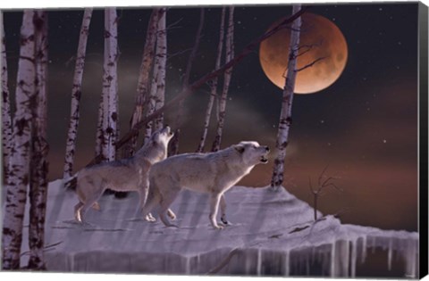 Framed Once in a Super Blue Blood Moon Print