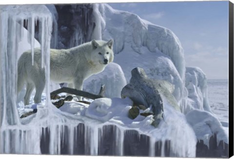 Framed Ice Cascade Print