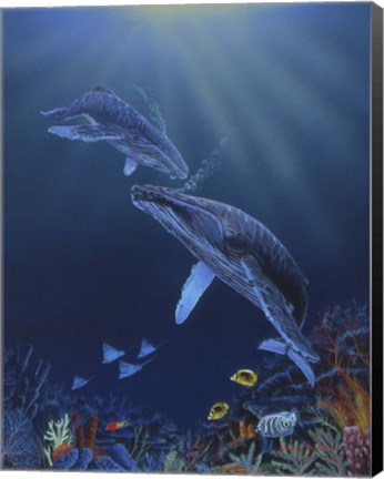 Framed Blue Silence Print