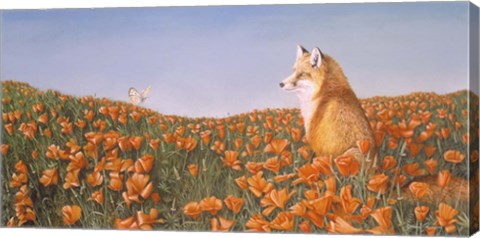 Framed Curious Petals Print