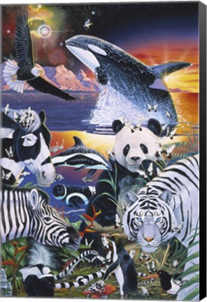 Framed Ebony And Ivory Print