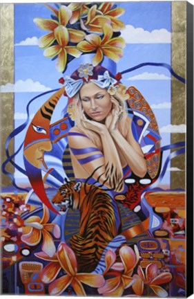 Framed Electric Madonna Print