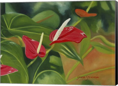 Framed Flower Hearts Print