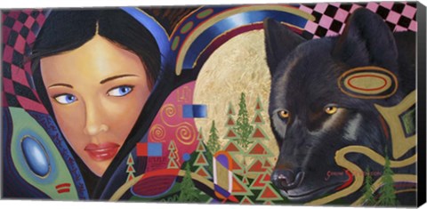 Framed In The Forest Print