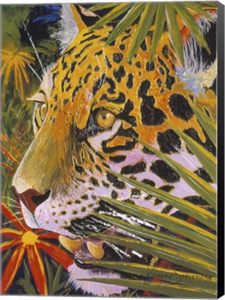 Framed Jaguar Jungle Print