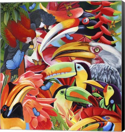 Framed Jungle Colours Print