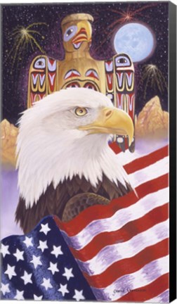 Framed Liberty And Freedom Print