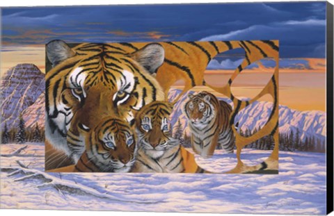 Framed Siberian Sunset Print