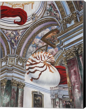 Framed Dark Con Of Man Print