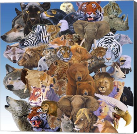 Framed Managerie Print