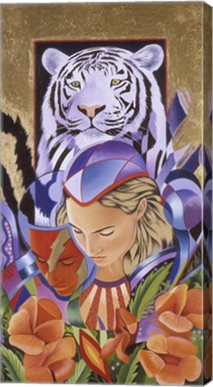 Framed Tiger Think Print