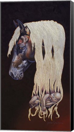 Framed Watching Over Me Print