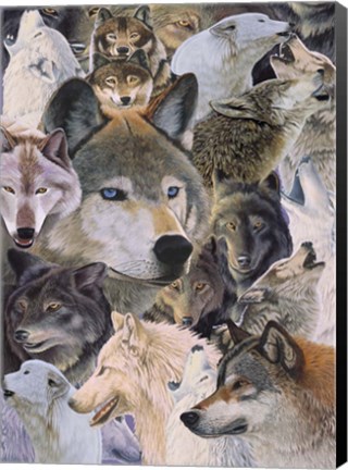 Framed Wolves Alive Print