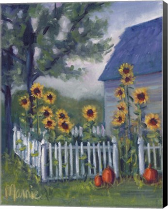 Framed Ekonk Garden Print