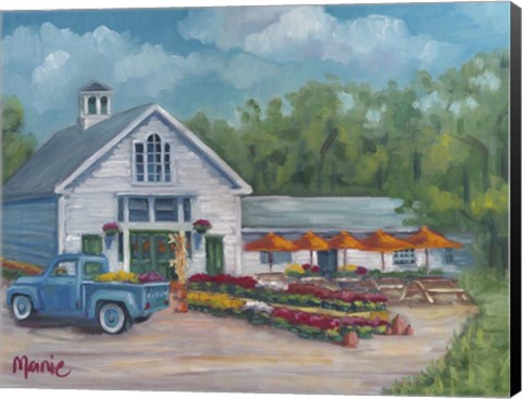 Framed Harvest At The Farm Print