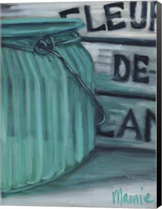 Framed Blue Jar And Box 2 Print