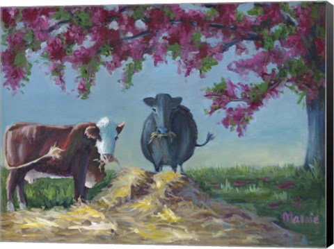 Framed Under The Blossoms 2 Print