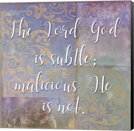 Framed Damask Faith II Print