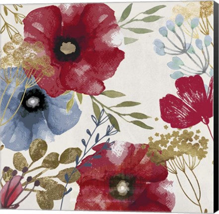 Framed Posy Redux I Print