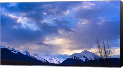Framed Cloudy Evening Print