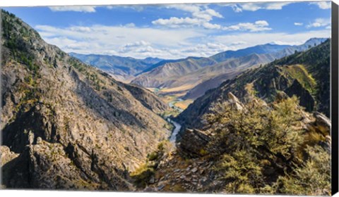 Framed Idaho River Valley Print