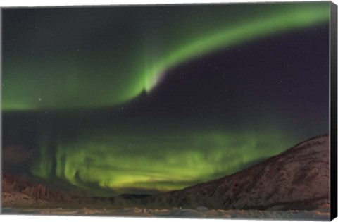 Framed Lighting The Yukon River Print