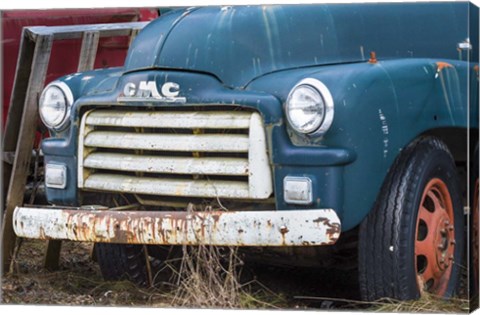 Framed Old Gmc Truck Print
