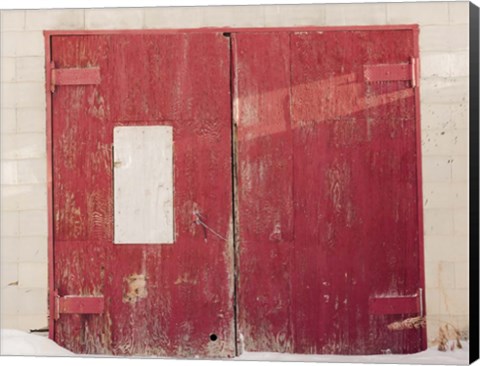 Framed Red On White Print