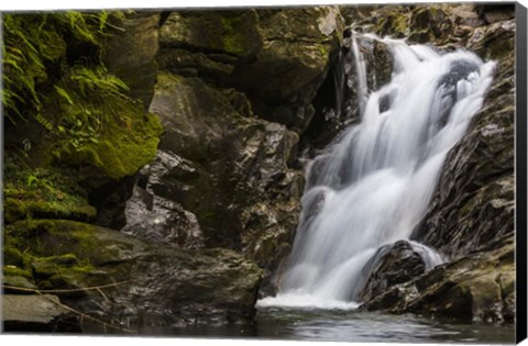 Framed Secluded Falls Print