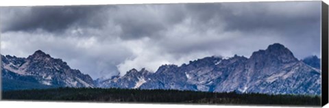 Framed Stormy Peaks Print